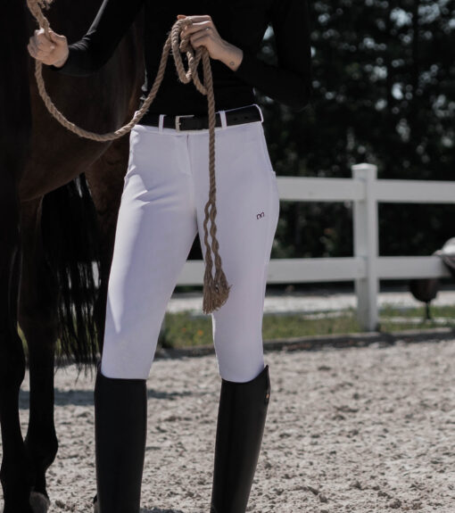 white competition breeches lifestyle