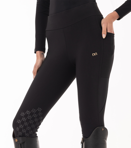 Black Women's compression riding leggings